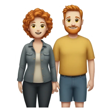 Fat girl with ginger dude sticker