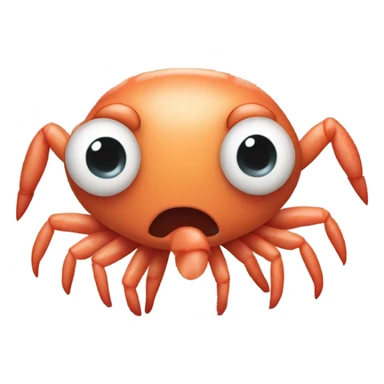 Sad poo prawn sticker