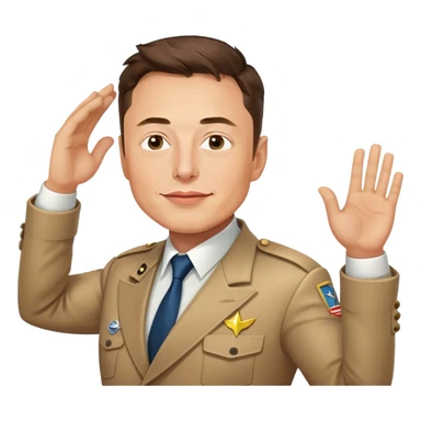 Elon musk salute sticker