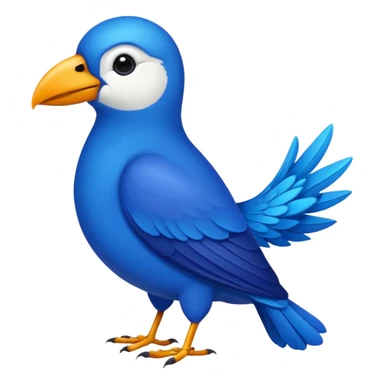 blue bird from Brazil, rio sticker
