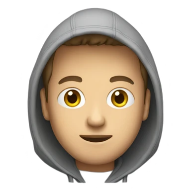 guy with hoodie on laptop sticker