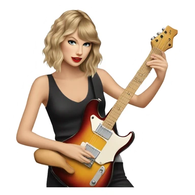 Taylor swift playing guitar sticker
