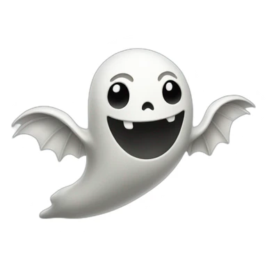 cool flying ghost sticker