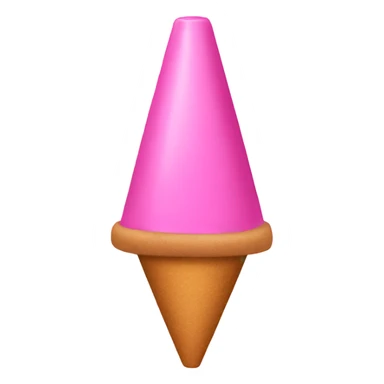 Pink cone sticker