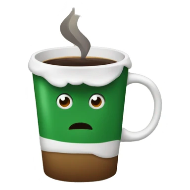 fir drinking coffee sticker