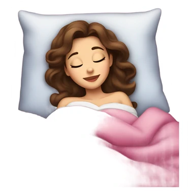 Sleeping brunette beauty Disney sticker