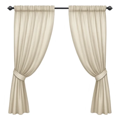 a full view of Curtain sticker