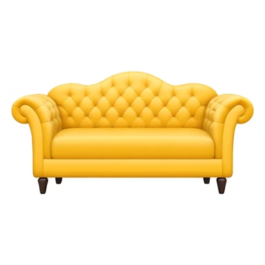 yellow basic sofa
 sticker