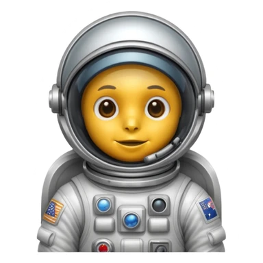 hawk with astronaut suit sticker