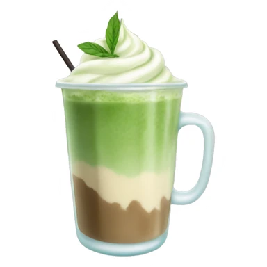 Iced matcha latte no cream sticker