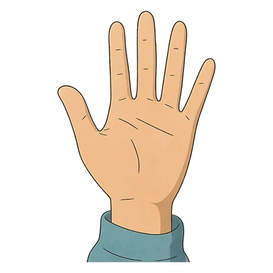 ghibli style stop hand sticker