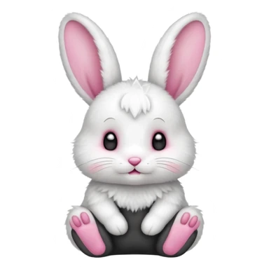 sitting baby rabbit emoji sticker