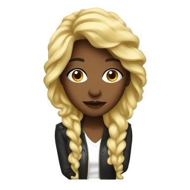 Female music artist sticker