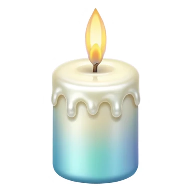Pearl candles sticker