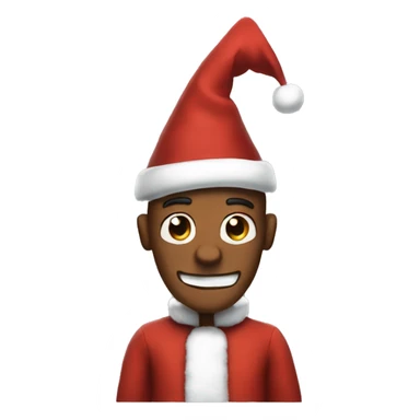 Cartoon Freddy with Santa costume sticker