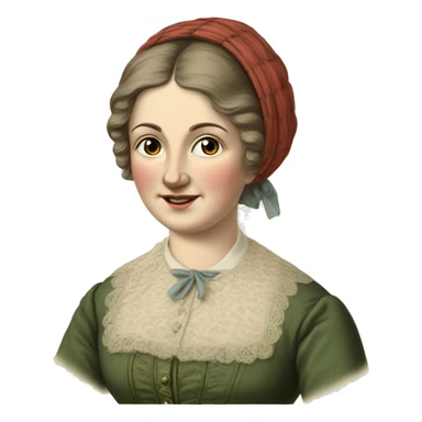 Germany Lady 1856 sticker