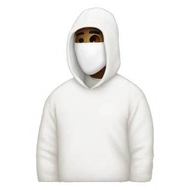 kanye with white balaclava sticker