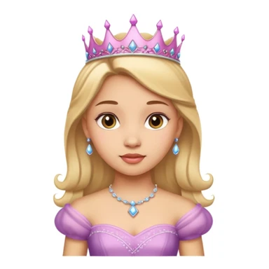 girls in a princess dress sticker