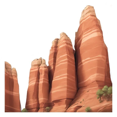 Zion national park red rock formations sticker