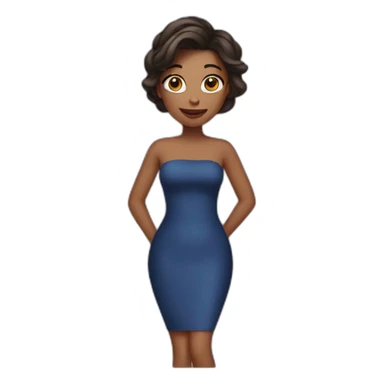 skin tight dress sticker