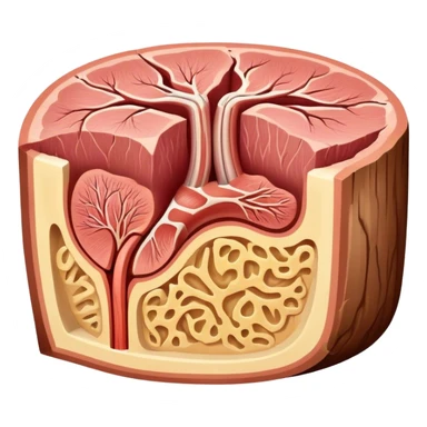 Human cross section  sticker