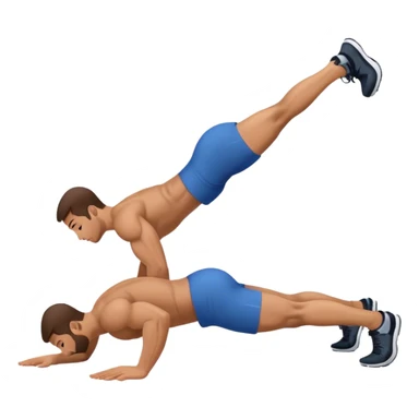 side-view man weighted glute-bridges sticker