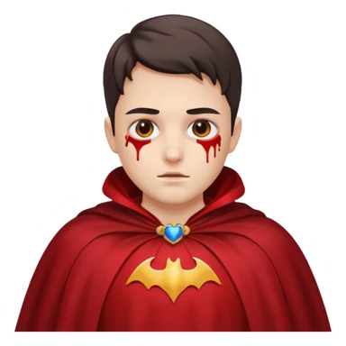 Caped Hero fake sticker