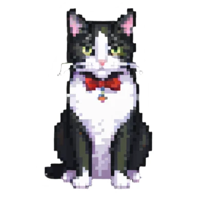 tuxedo cat sticker