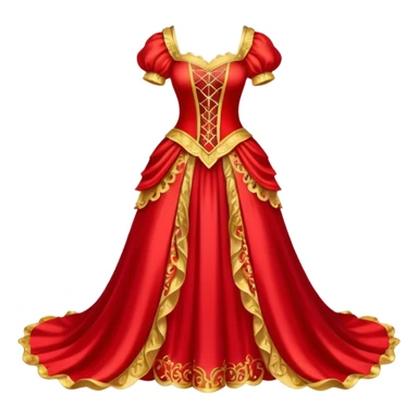 Fairy Tale Costume including red and other colors sticker