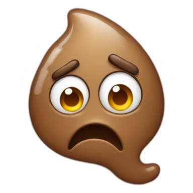 Cool poop crying sticker