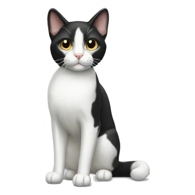 Tuxedo Cat Breed Full Body sticker