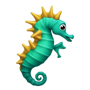 sea horse with spikes sticker