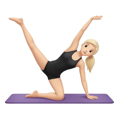 Mat pilates teaser sticker