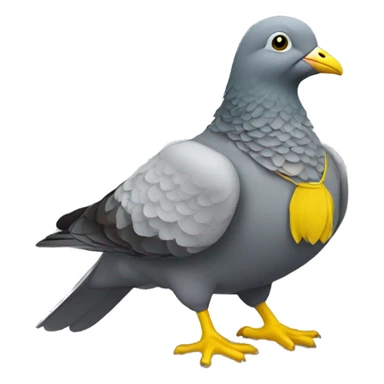 Pidgeon with yellow boots sticker