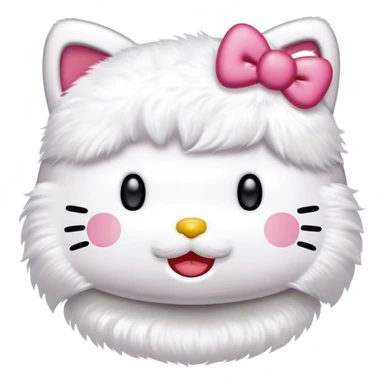 hello kitty smiling sticker