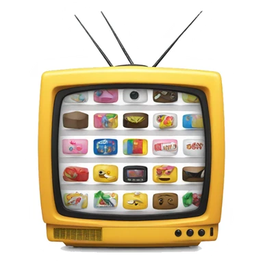 TV with advertising for bows sticker