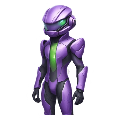 A Reptile-Raptor-Genesect-Mewtwo-Fakémon, with a futuristic visor-helmet, wearing a techwear-suit, Full Body sticker