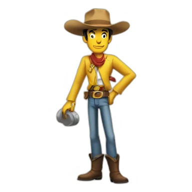Lucky luke sticker