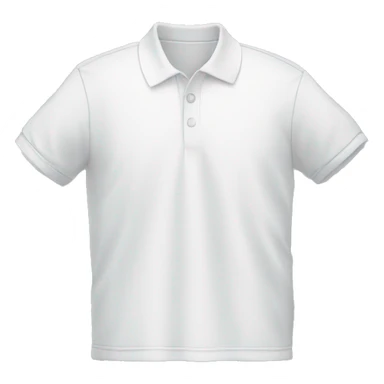 white Polo shirt without a person sticker