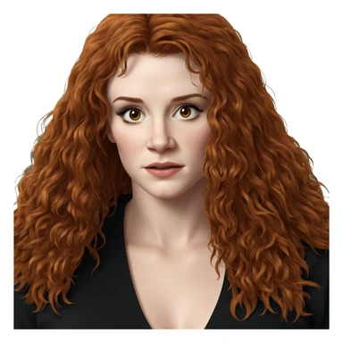 realistic portrait of a girl sticker