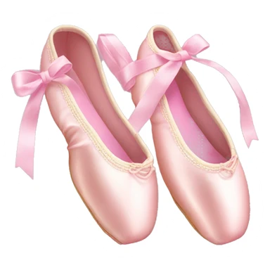 Pink ballet pointe shoes sticker