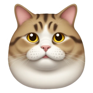 A overweight cat  sticker
