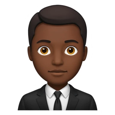 Style man in black suit sticker