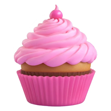 cupcake with pink icing sticker
