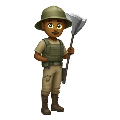 Recon expert with a pickax  sticker