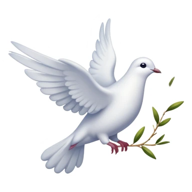 Dove of peace with olive branch and fireworks, May 9 sticker