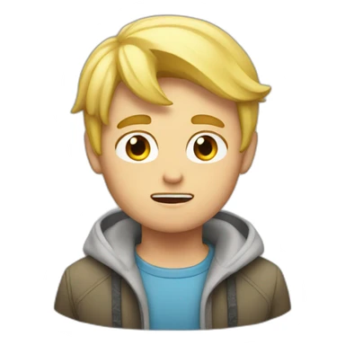 blond guy saying no sticker