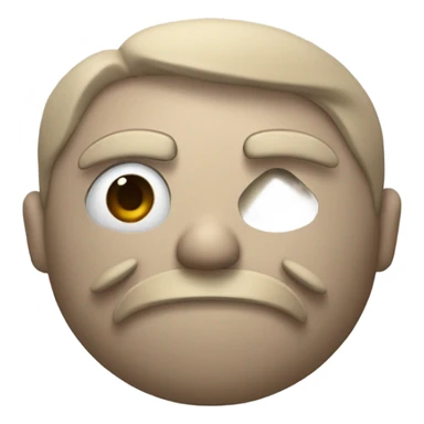 calvo con un martillo en la cabeza sticker