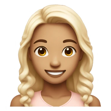 sweetest smile with light blush sticker