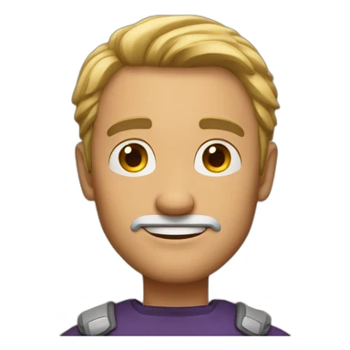 hero man mid age sticker